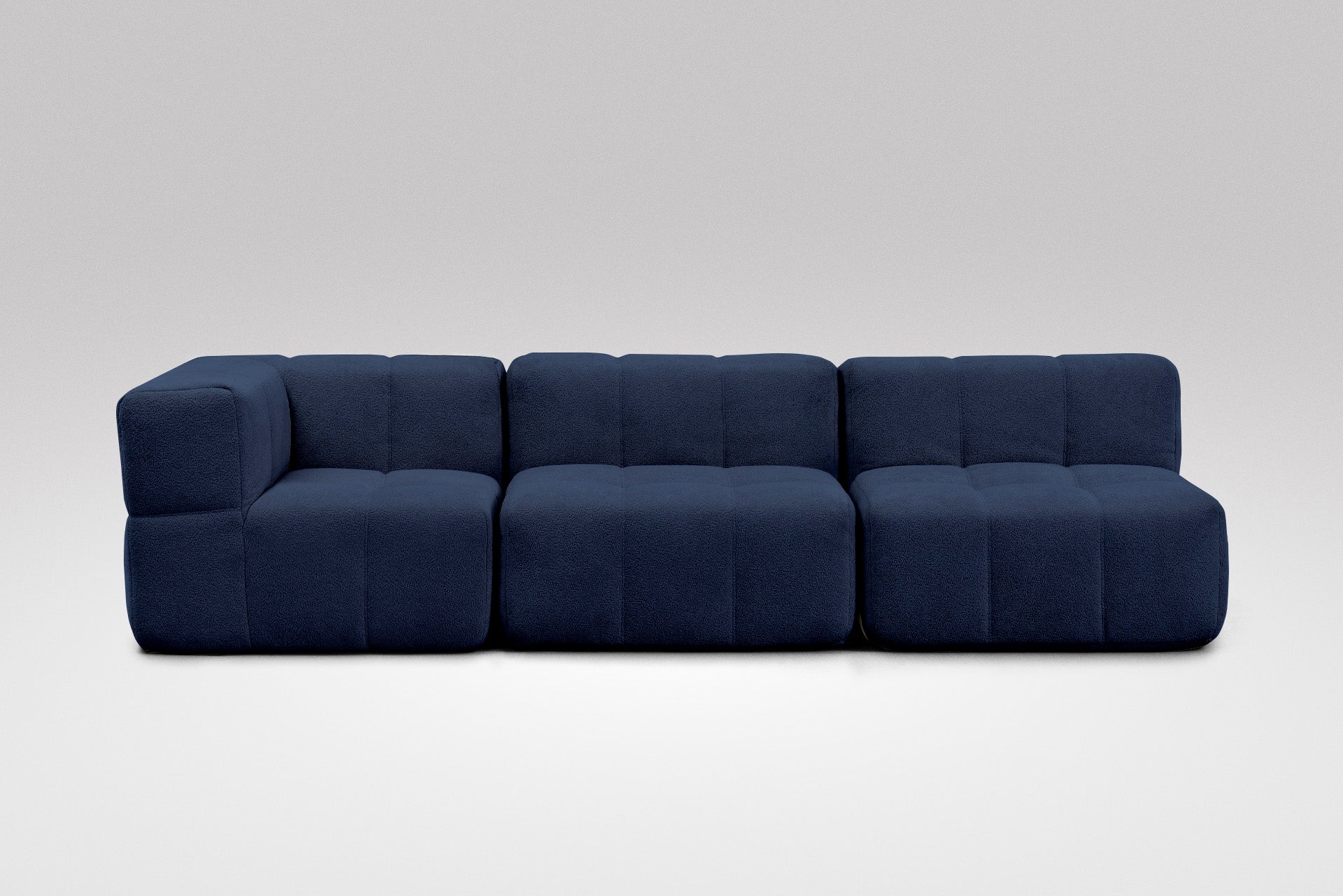 3 Teiliges Modulares Sofa – Blau-1