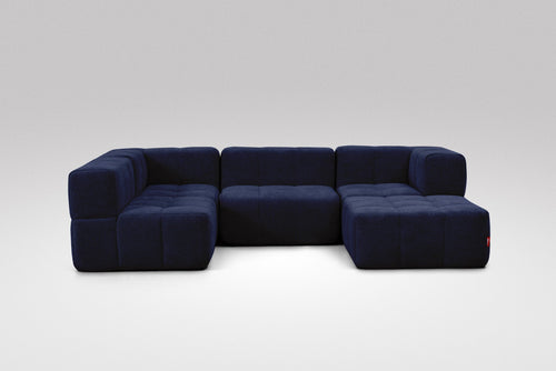 5 Teiliges Modulares Sofa – Blau-1