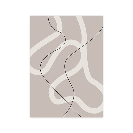 Poster Abstrakt Schwarz Beige · Inspirierende Sprüche · Wandbilder Wohnzimmer & Schlafzimmer ·  Deko Print Bilder · ohne Rahmen-4