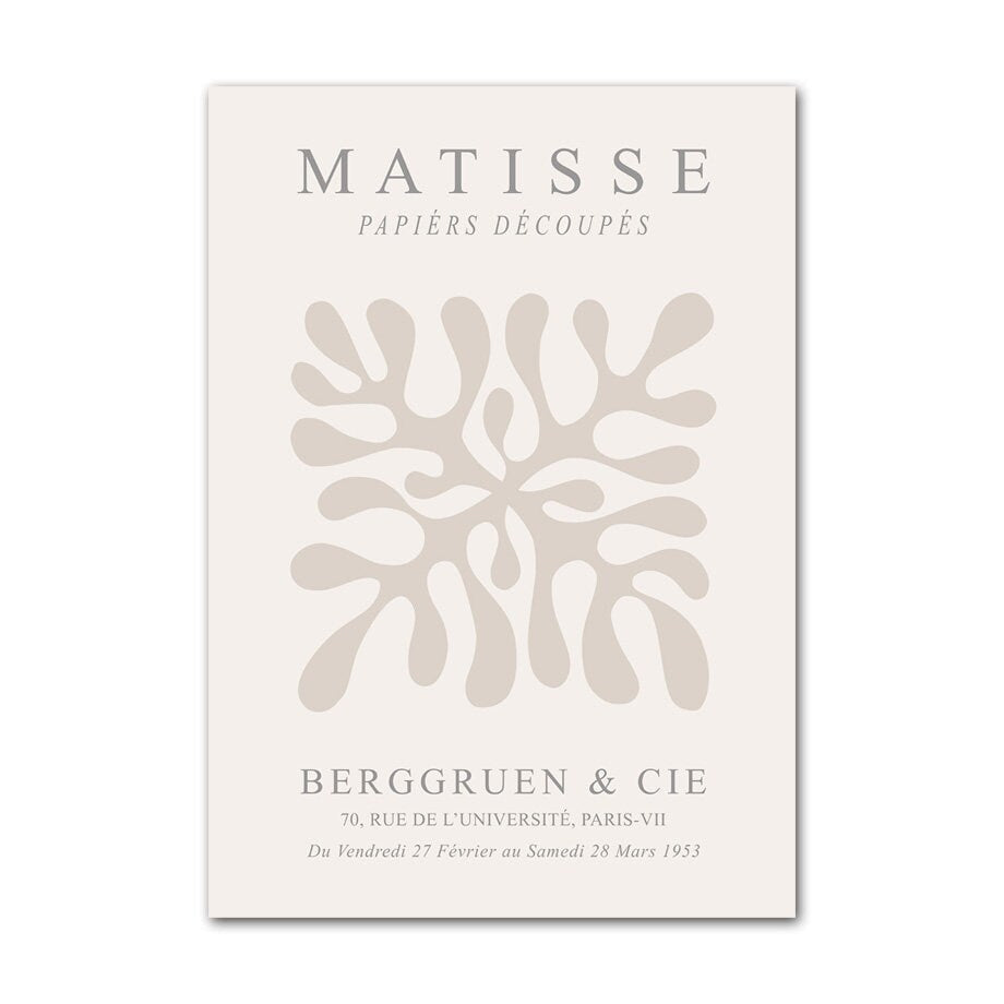 Poster Boho Abstrakt Matisse Berggruen & Cie · Bilder Wohnzimmer | Wandbilder Schlafzimmer | Deko Print ohne Rahmen | Bilder  Kunstdruck-3