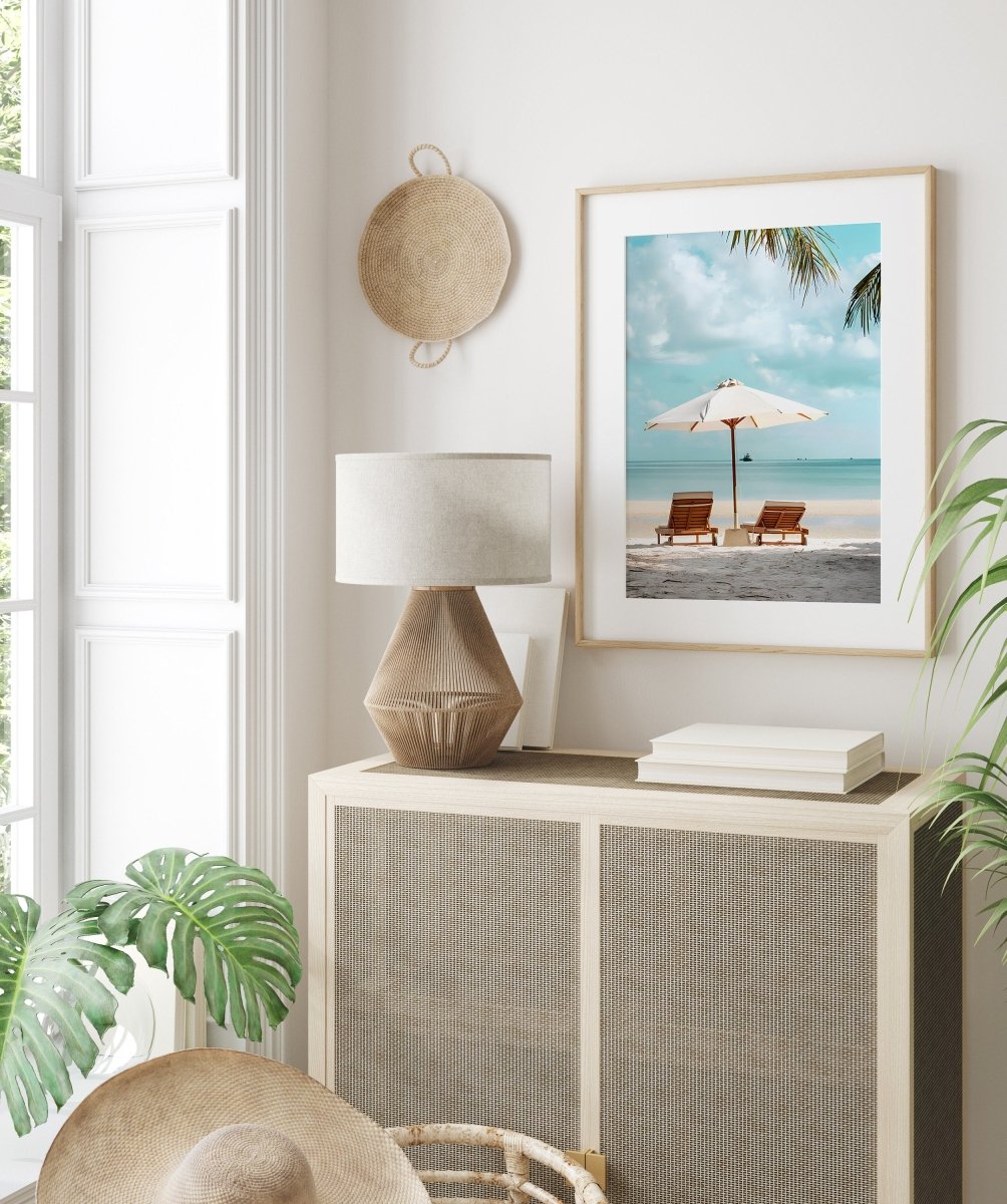 Poster Urlaub Ananas Pool Strand Surfbrett Buggy Wassermelone · Bilder Wohnzimmer & Schlafzimmer ·  Wand Deko · Kunst Druck ohne Rahmen-3