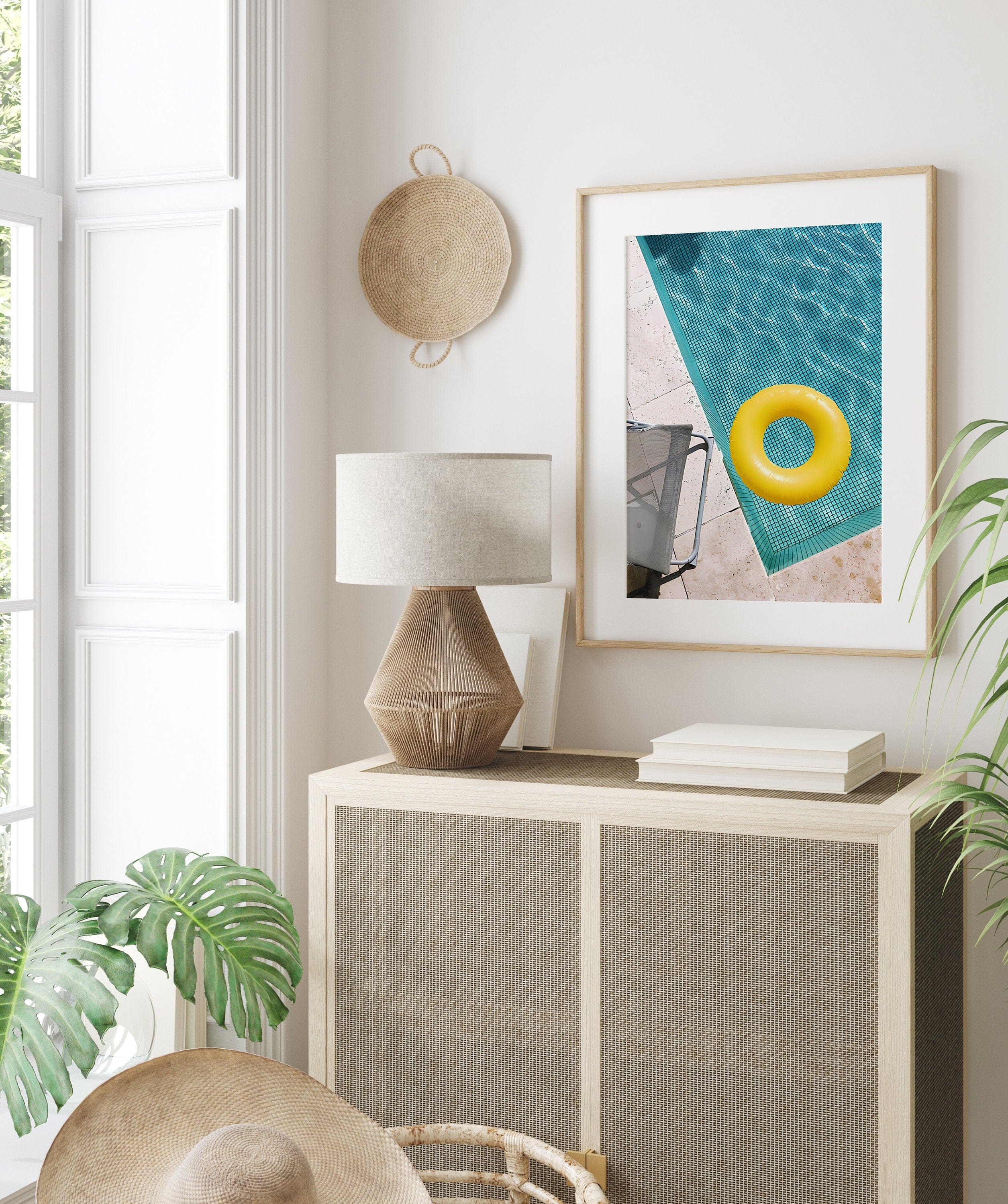 Poster Urlaub Ananas Pool Strand Surfbrett Buggy Wassermelone · Bilder Wohnzimmer & Schlafzimmer ·  Wand Deko · Kunst Druck ohne Rahmen-2